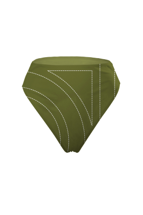 High leg bikini briefs with "Madeira" print