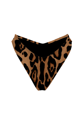 V bikini briefs with "Leopard Natural" print