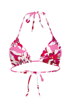 Triangle bikini top "Carnaval de Nice" print 