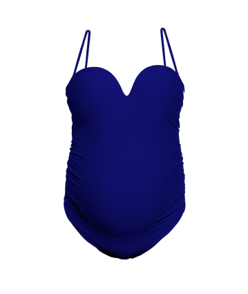 One-piece swimsuit, maternity body, Indigo