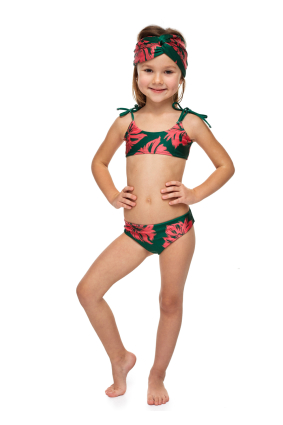 Kids top and swimming trunks, Bali print
