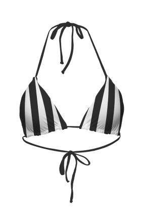 Triangle bikini top "Monochrome" print 