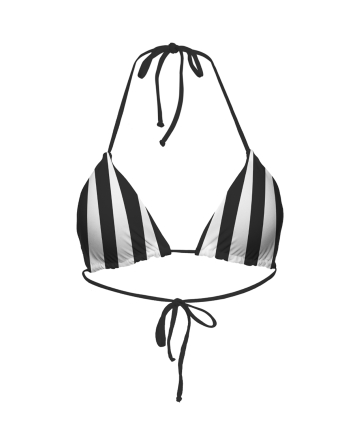 Triangle bikini top "Monochrome" print 