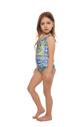 One-piece kids, T-shirt,  "Porto"  print