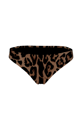 Bikini briefs with, "Leopard Naturali" print