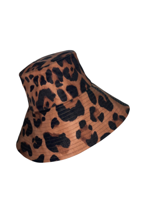 Bucket hat Leopard Natural (wide fields)