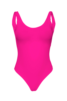 Swimsuit with cups, fuchsia