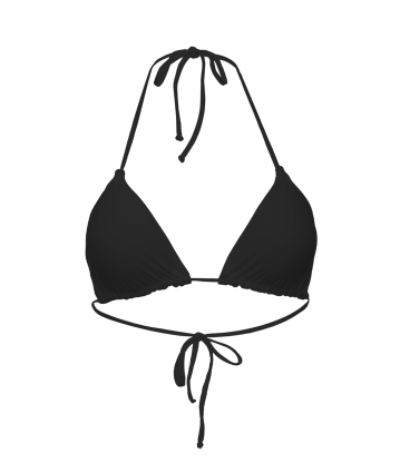 Triangle bikini top, Black