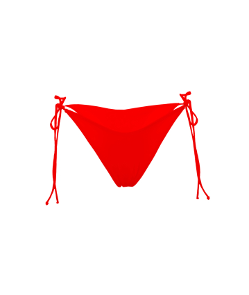 V bikini briefs with ties, Red