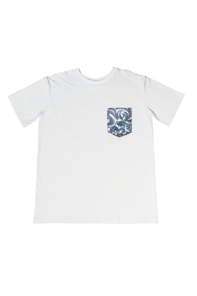 T-shirt for men, white "Porto" print