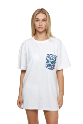 T-shirt for men, white "Porto" print