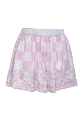 Women's shorts, Artificial Silk, "Versailles Rose" print
