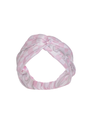 Headband with, Artificial Silk "Versailles Rose" print