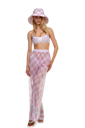 Pants, mesh, print Versailles Rose