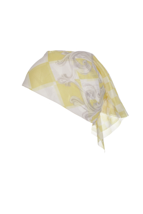 Платок на голову, сетка, Versailles Lemon, 60х60