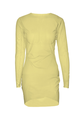 Dress mesh, "Versailles Lemon" print