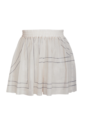 Shorts, mesh, Madeira Pearl  print