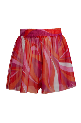 Shorts, mesh, La Linia Viva print