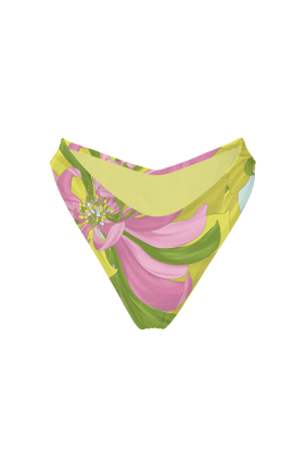 V bikini briefs with "Flirt in Bloom" print