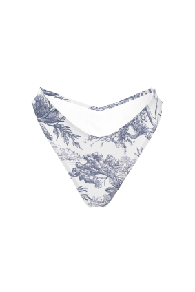 V bikini briefs with "Savage Garden" print
